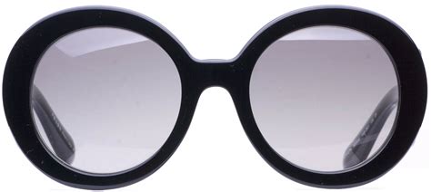 sunglasses-round prada baroque-edition spr-27ns-1ab3m1 black gray iridium|Prada PR 27NS MINIMAL BAROQUE 1AB3M1 Sunglasses in .